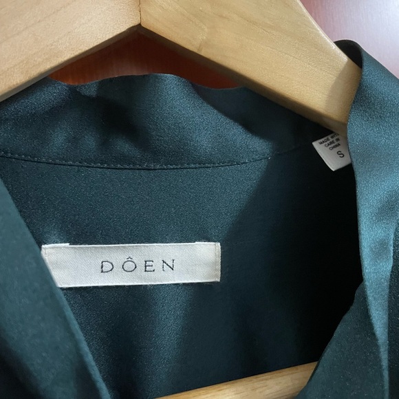 DÔEN Judith Silk Tieneck Blouse - Picture 5 of 9